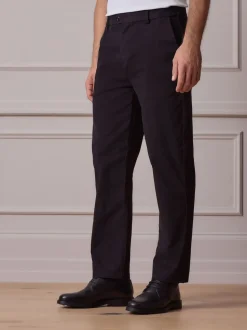 Black Straight Fit Ultimate Chino Trousers
