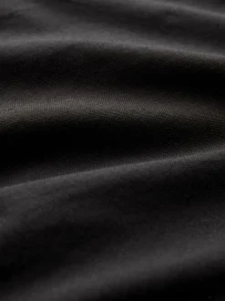 Black Stretch Oxford Long Sleeve Shirt
