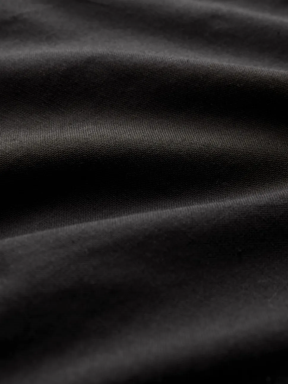 Black Stretch Oxford Long Sleeve Shirt