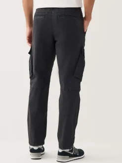 Black Stretch Utility Cargo Trousers