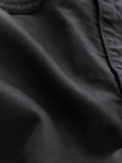 Black Stretch Utility Cargo Trousers