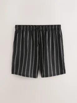 Black Stripe Woven Pyjamas Bottoms 2 Pack