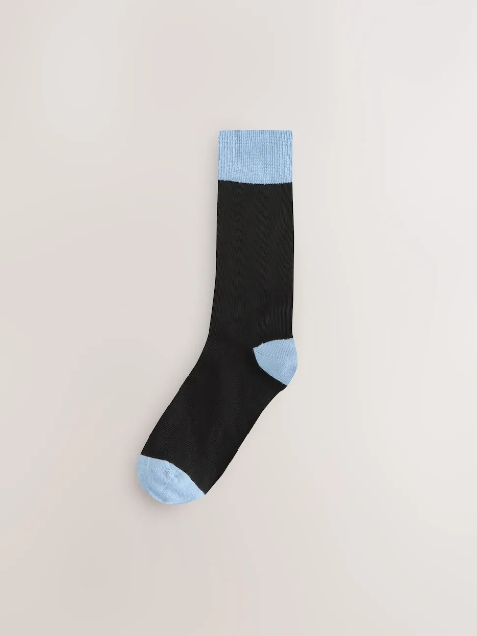 Black Striped 7 Pack Cotton Rich Socks