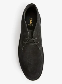 Black Suede Desert Boots