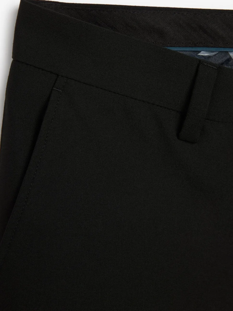Black Tailored Fit Suit Trousers