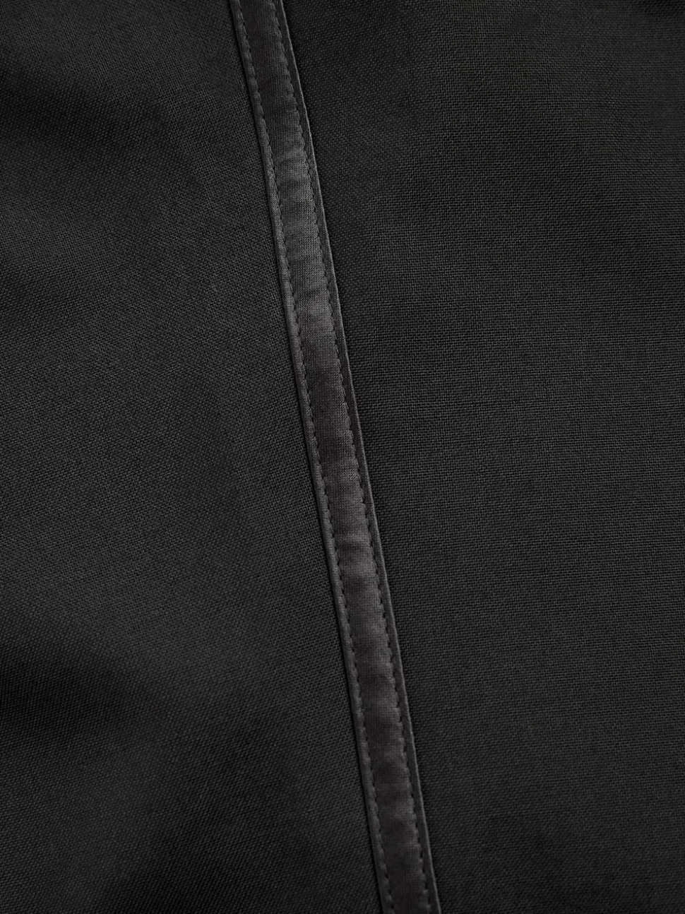 Black Tape Detail Slim Fit Tuxedo Suit Trousers