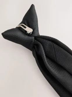 Black Textured Tie