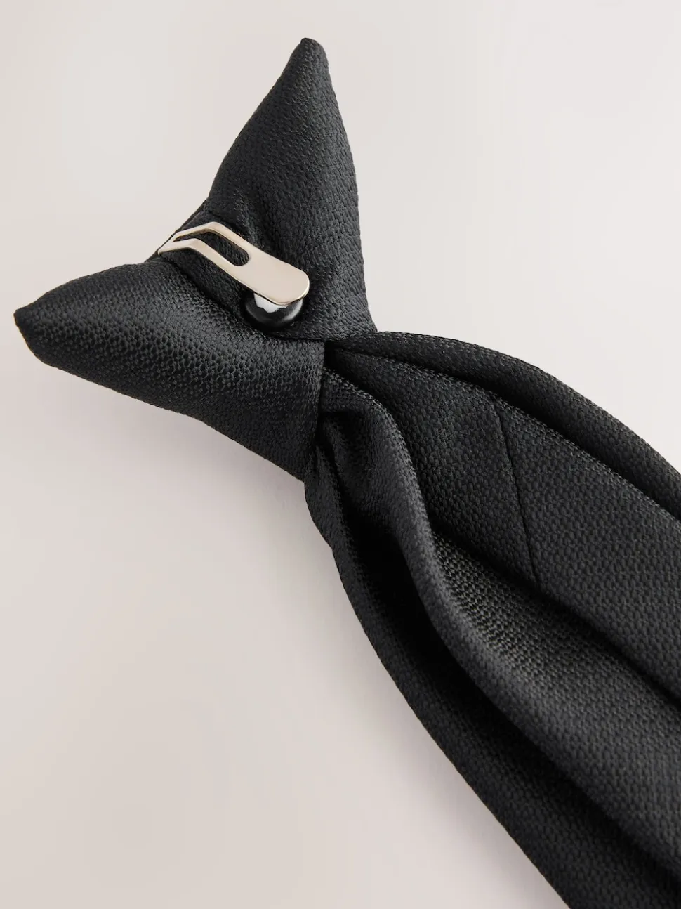 Black Textured Tie