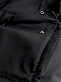 Black ThermoGen Parka Jacket with Borg Lining