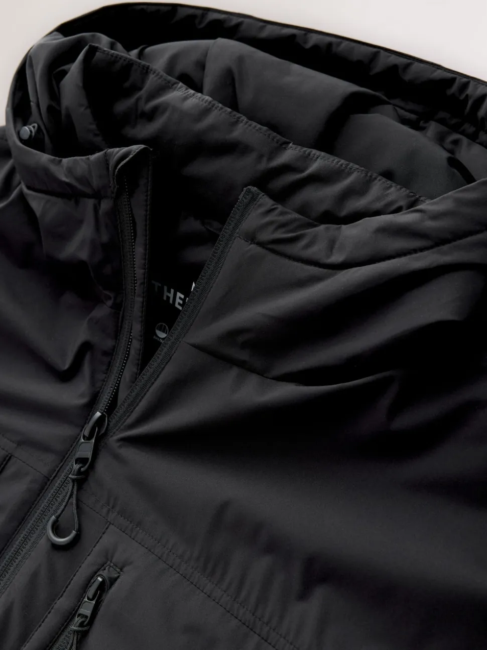 Black ThermoGen Shower Resistant Wadded Jacket