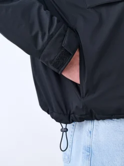 Black ThermoGen Shower Resistant Wadded Jacket