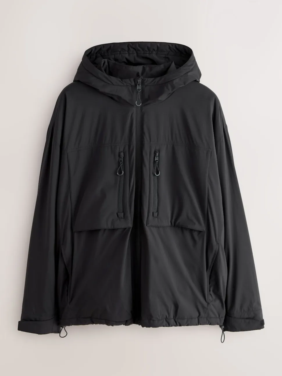 Black ThermoGen Shower Resistant Wadded Jacket