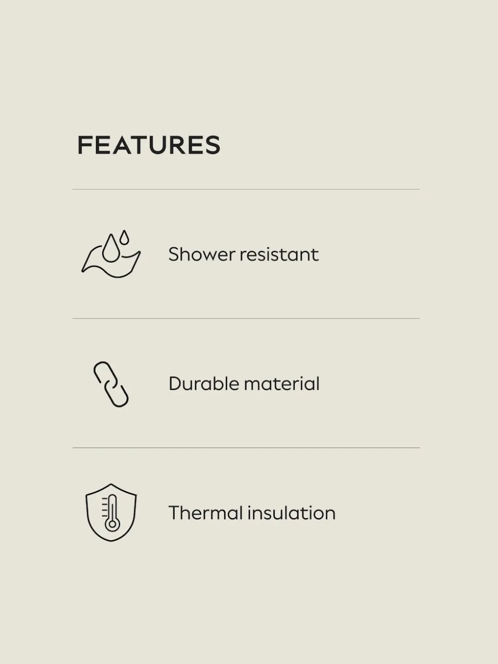 Black ThermoGen Shower Resistant Wadded Jacket