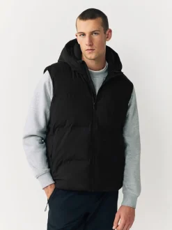 Black ThermoGen Shower Resistant Puffer Gilet