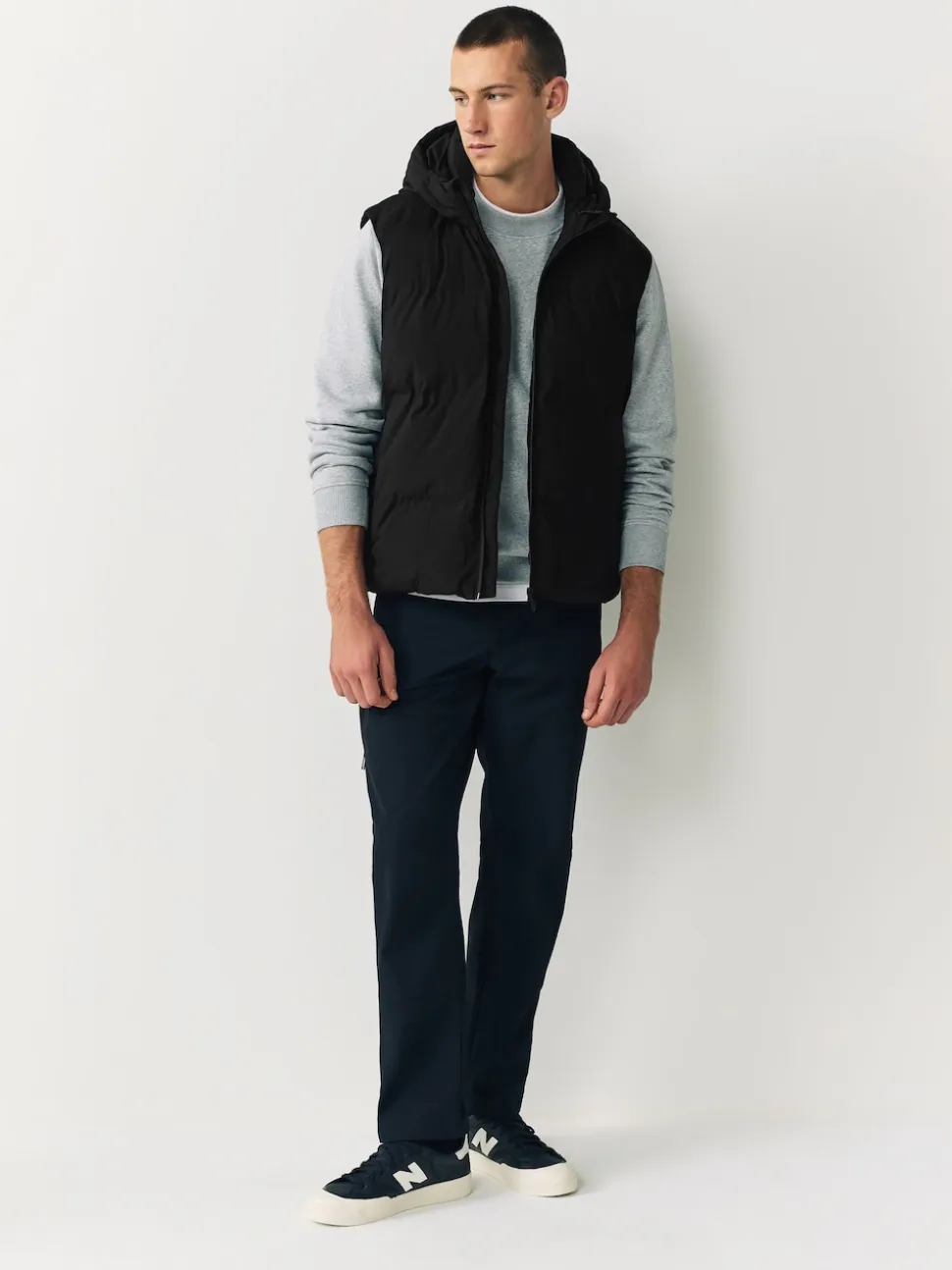 Black ThermoGen Shower Resistant Puffer Gilet