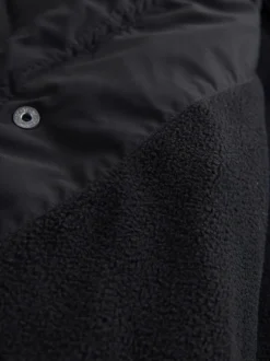 Black ThermoGen Shower Resistant Puffer Jacket