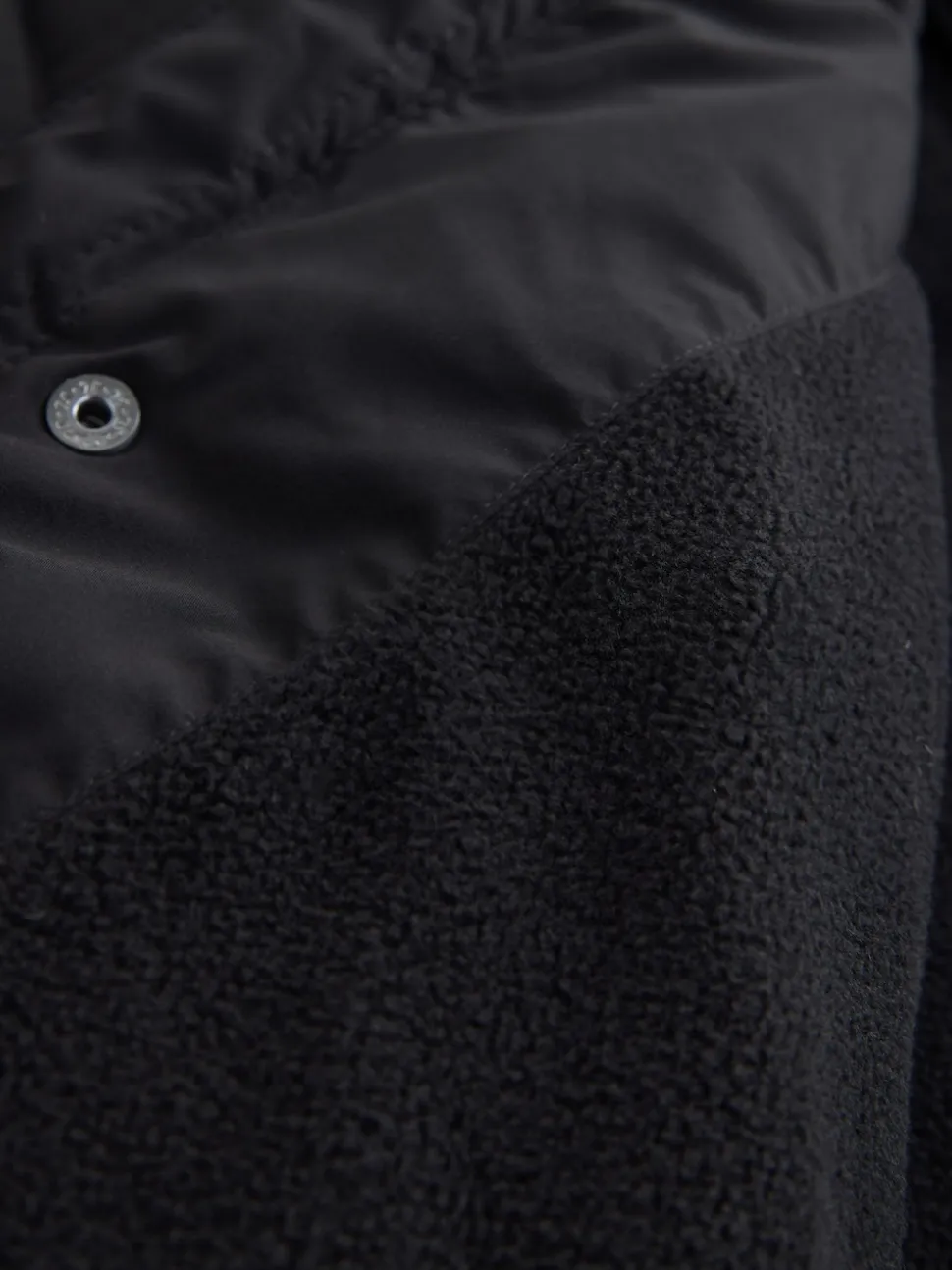 Black ThermoGen Shower Resistant Puffer Jacket