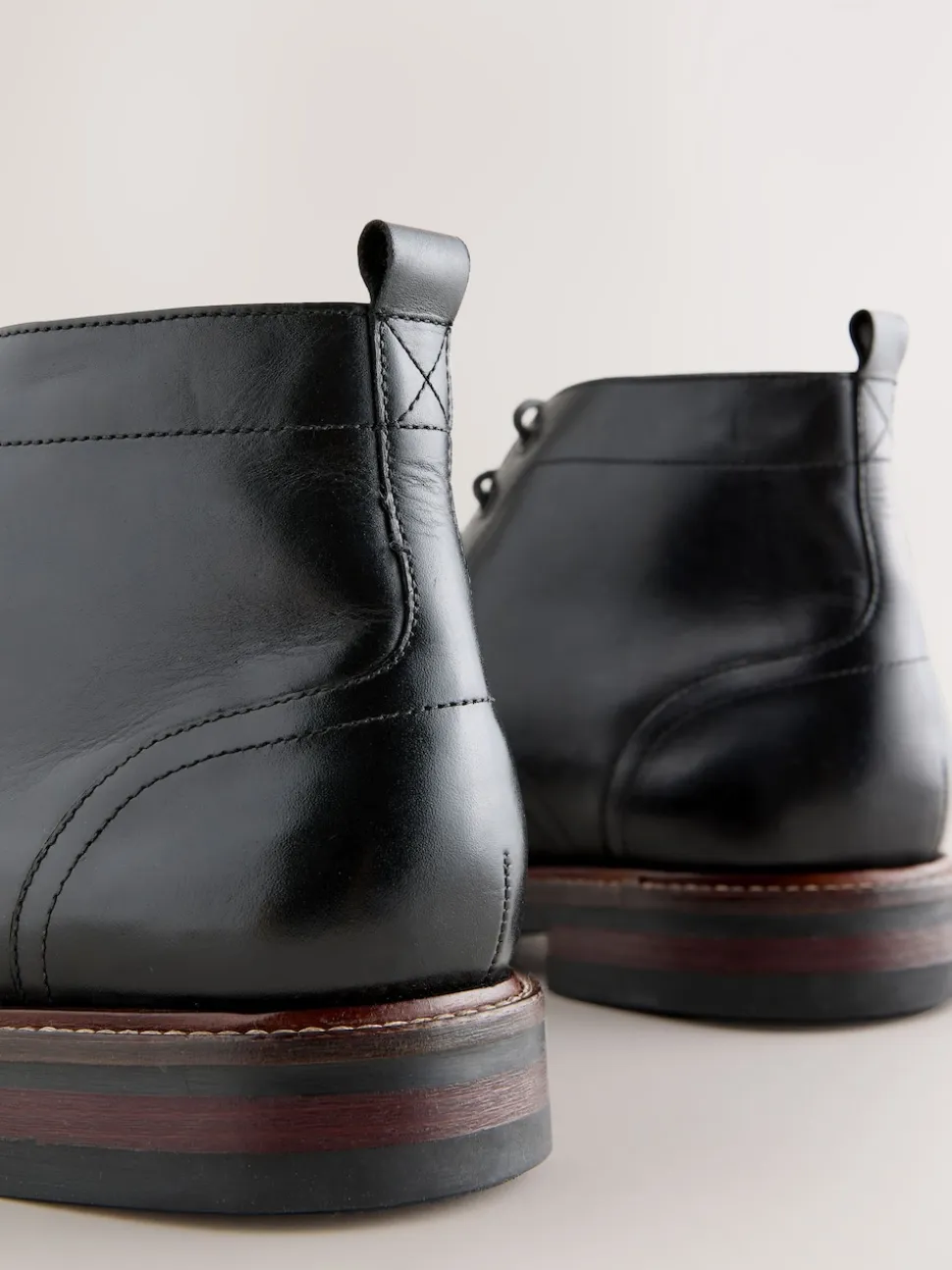 Black Toecap Leather Boots