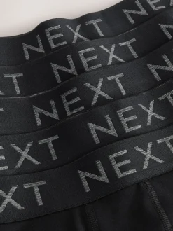 Black Waistband Hipster Boxers 5 Pack