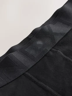 Black Waistband Trunks Boxers 5 Pack