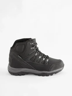 Black Waterproof Walking Boots