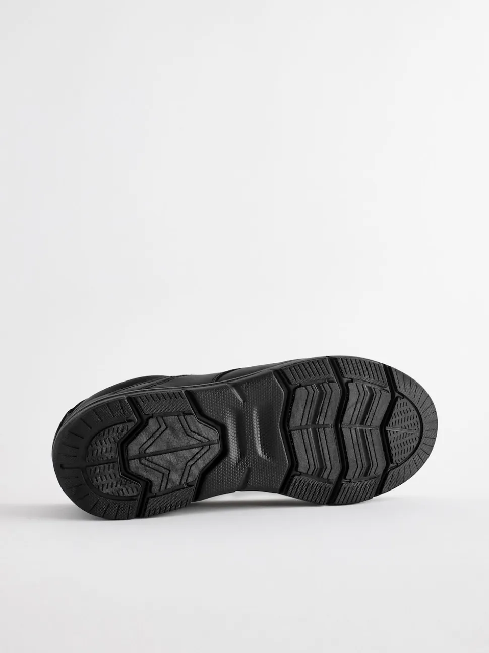 Black Wide Fit Apron Lace Up Shoes