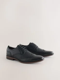 Black Wingcap Brogue Shoes
