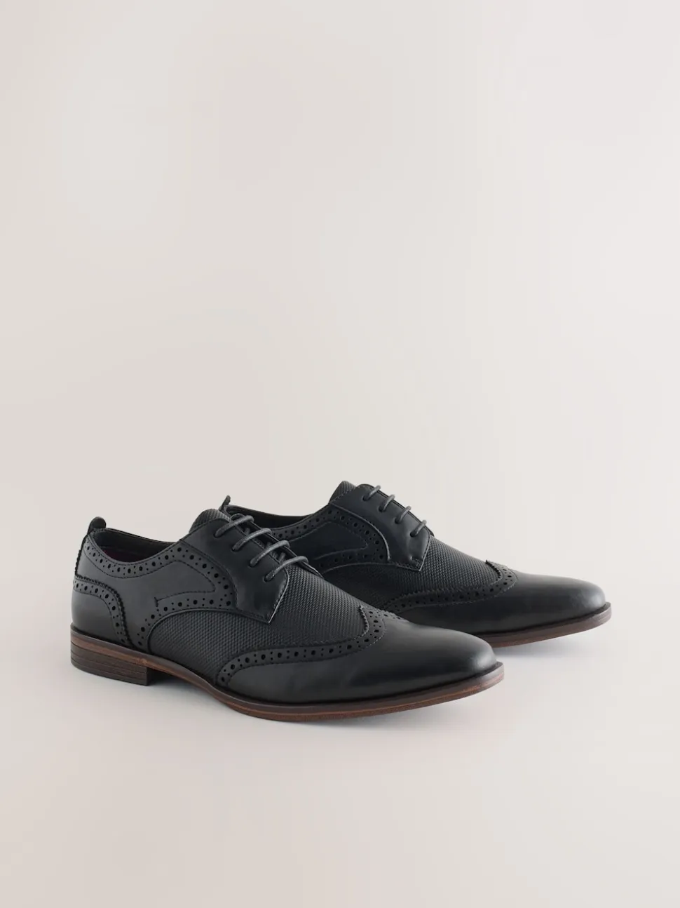 Black Wingcap Brogue Shoes