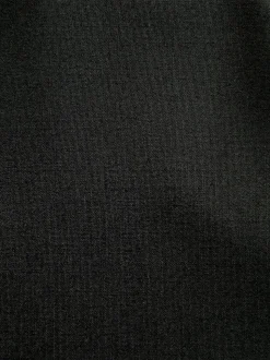 Black Wool Blend Motion Flex Suit Waistcoat