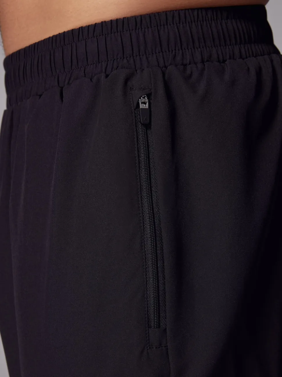 Black Woven Active Cargo Joggers