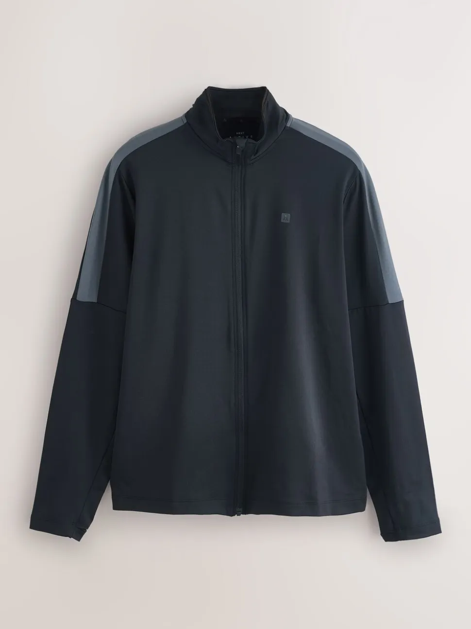Black Zip Through Active Training Top