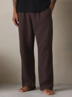 Black/Brown Short Sleeve Pyjamas Set
