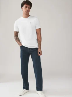 Black/Burg/White/Grey Regular Fit T-Shirts 4 Pack