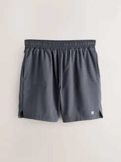 Black/Grey 7 Inch Active Gym Sports Shorts 2 Pack