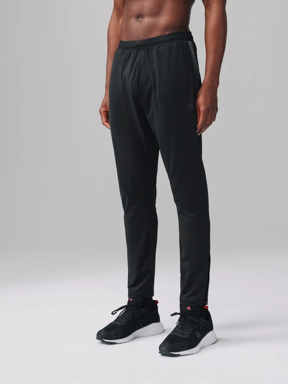 Black/Grey Active Gym Training Joggers