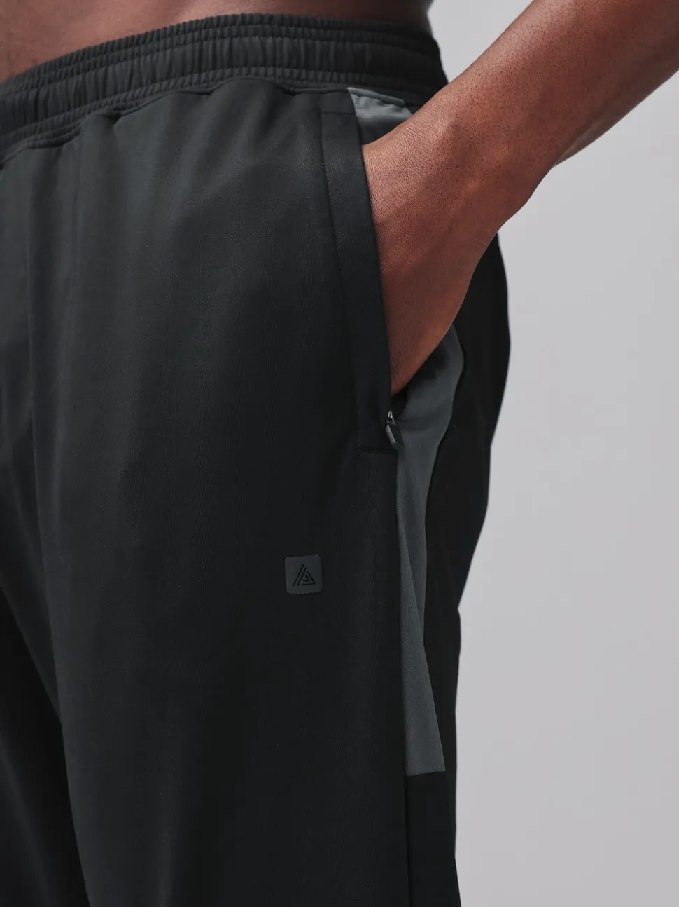 Black/Grey Active Gym Training Joggers