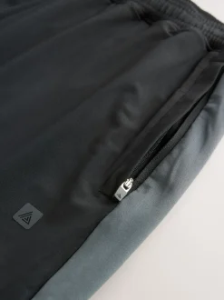 Black/Grey Active Gym Training Joggers