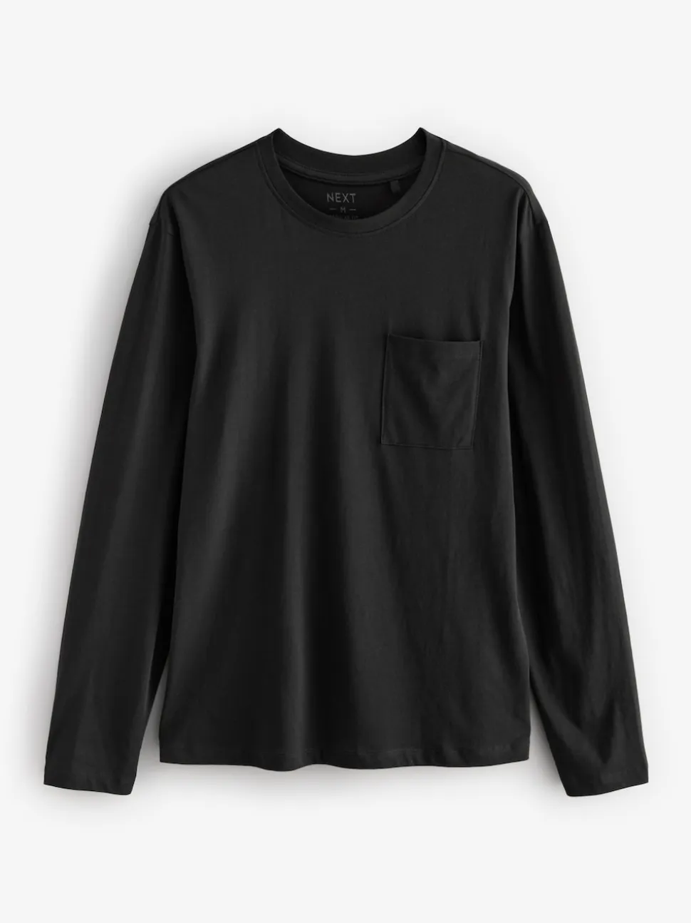 Black/Grey Long Sleeve Cuffed 100% Cotton Pyjamas