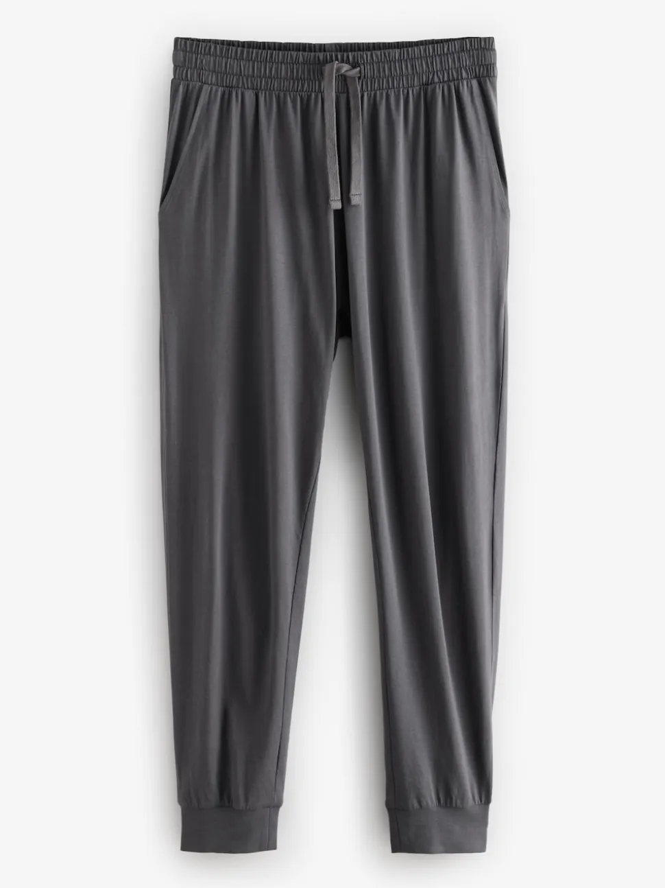 Black/Grey Long Sleeve Cuffed 100% Cotton Pyjamas