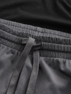 Black/Grey Long Sleeve Cuffed 100% Cotton Pyjamas