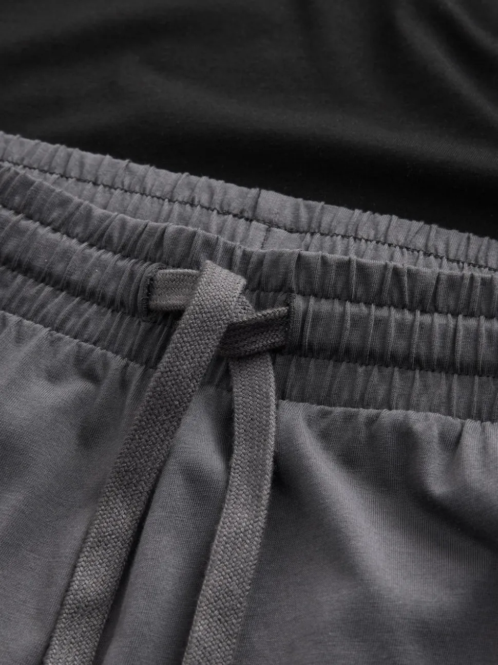 Black/Grey Long Sleeve Cuffed 100% Cotton Pyjamas