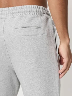 Black/Grey Marl Slim Fit Brushback Heavyweight 2 Pack Joggers