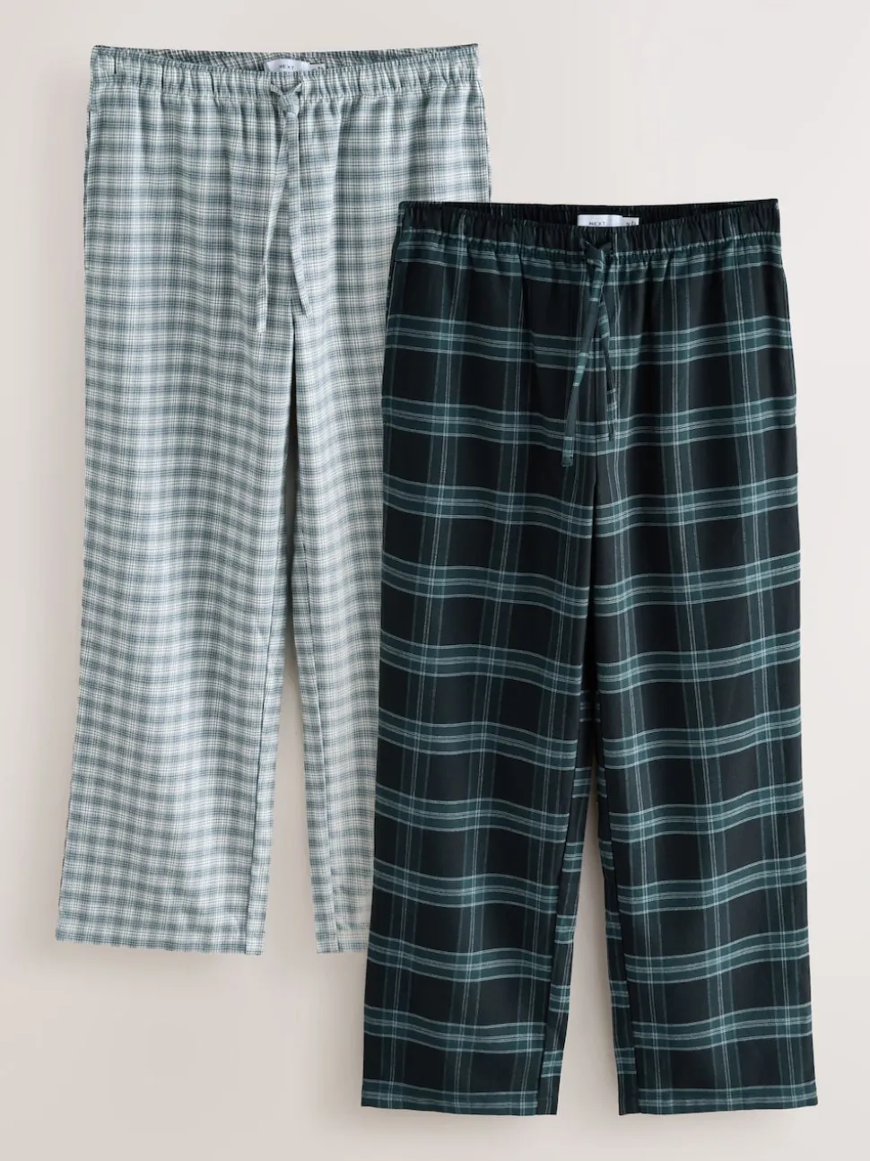 Black/Grey Mono Woven Pyjama Bottoms 2 Pack