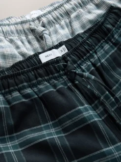 Black/Grey Mono Woven Pyjama Bottoms 2 Pack