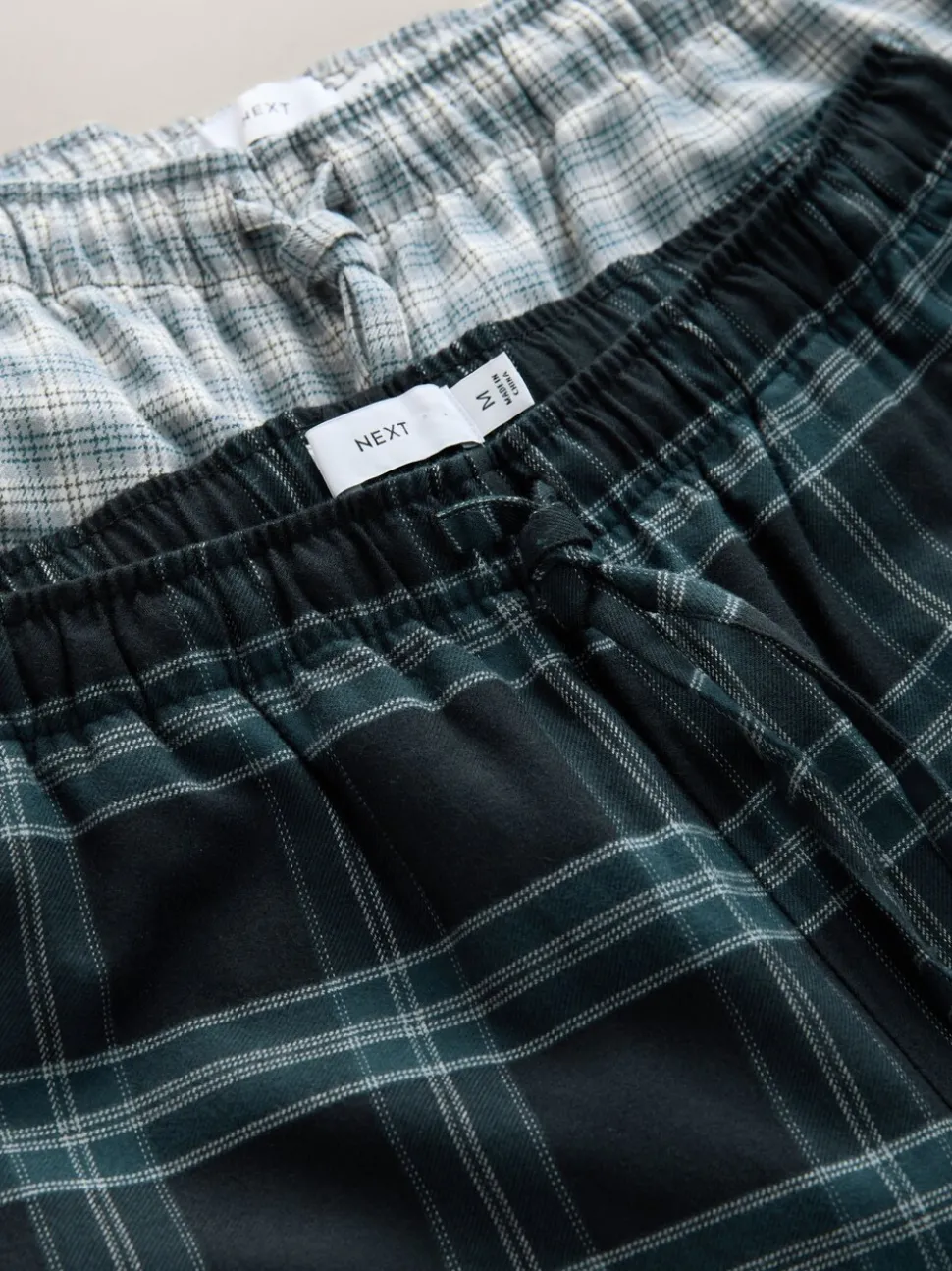 Black/Grey Mono Woven Pyjama Bottoms 2 Pack