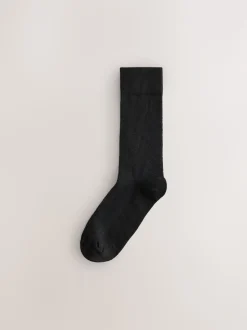 Black/Grey Pattern Smart Socks 5 Pack