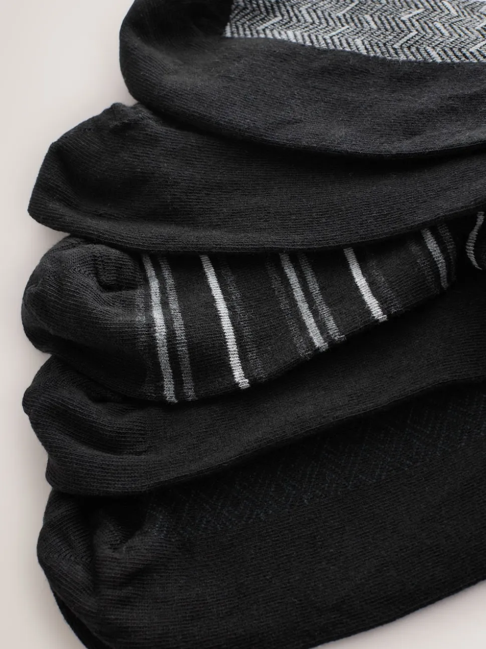 Black/Grey Pattern Smart Socks 5 Pack