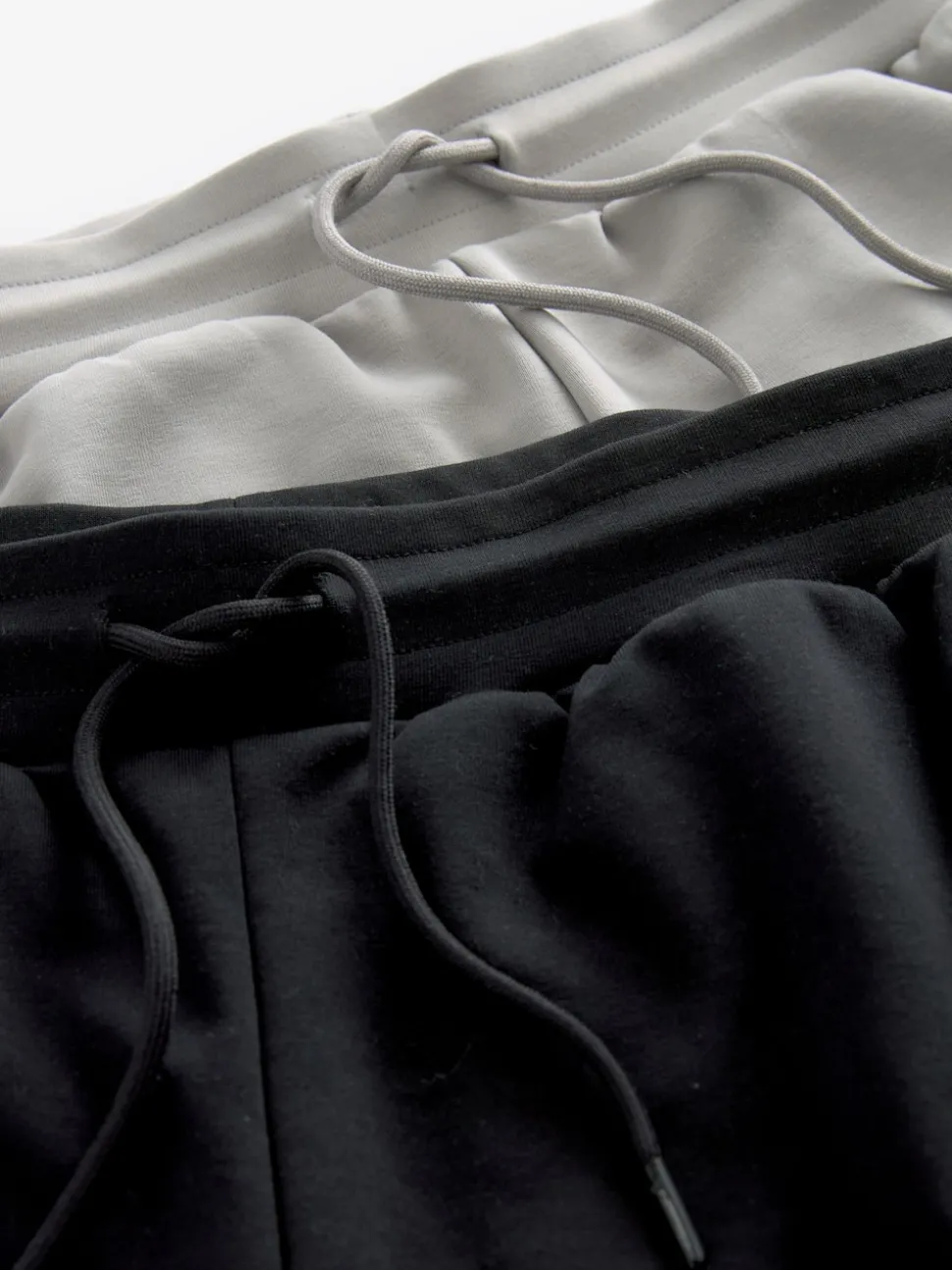 Black/Grey Zip Pocket Jersey Shorts 2 Pack