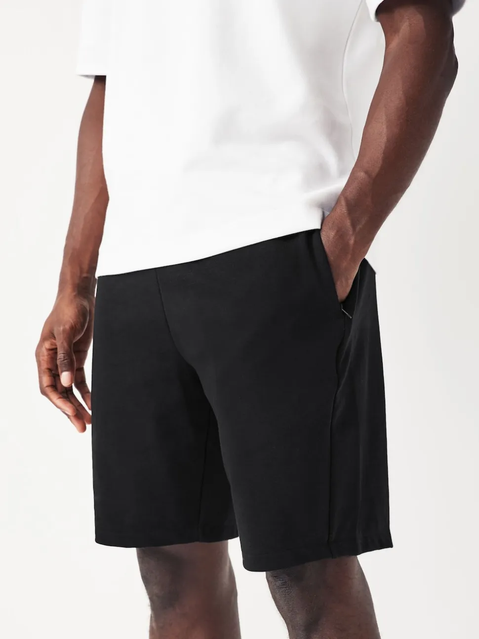 Black/Grey Zip Pocket Jersey Shorts 2 Pack