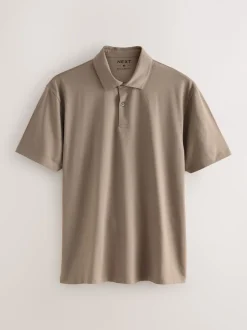 Black/Grey/Neutral Block Regular Fit Short Sleeve Jersey Polo Shirts 3 Pack